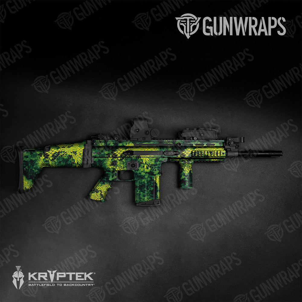 Tactical Kryptek Toxic Waste Camo Gun Skin Vinyl Wrap