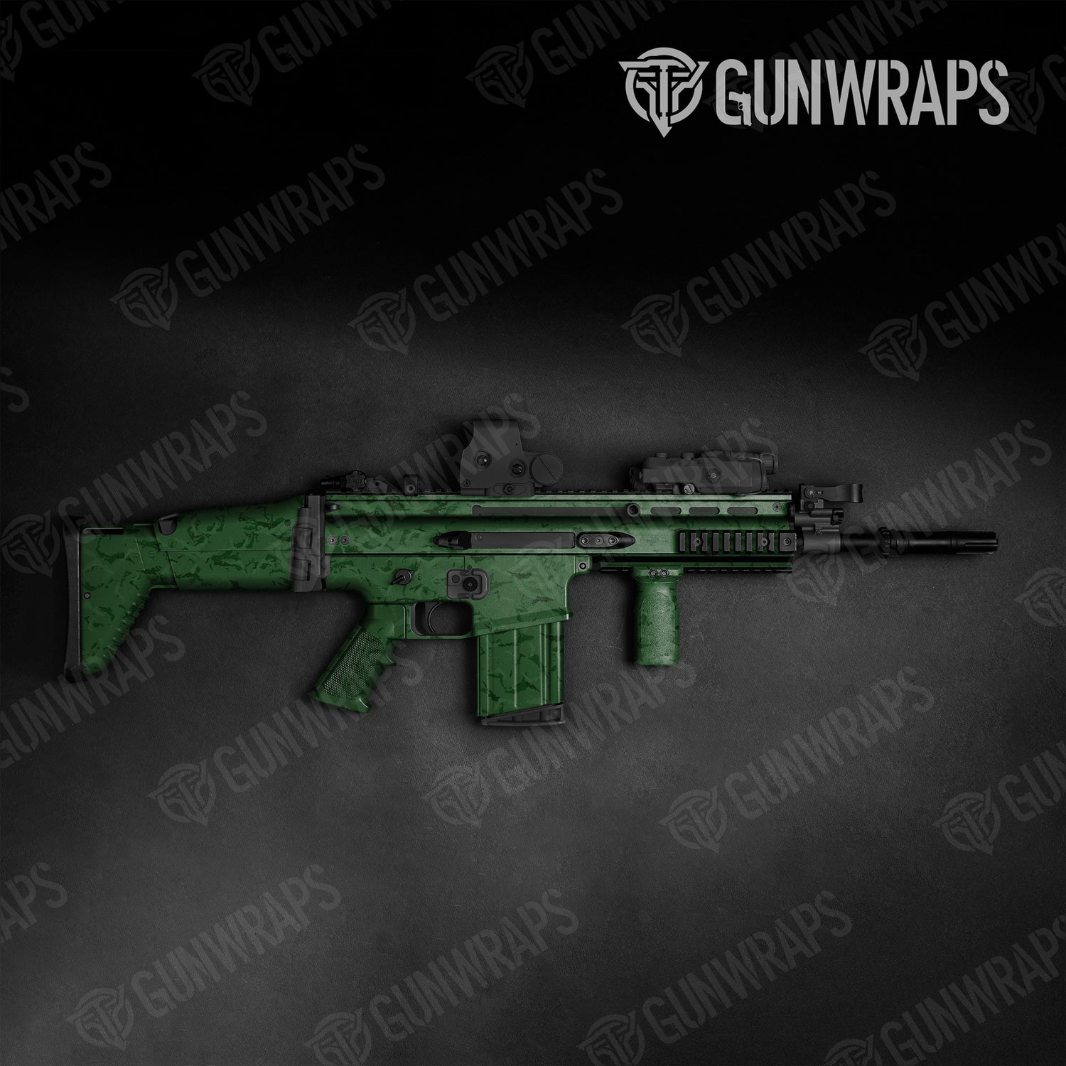 Tactical Battle Storm Elite Green Camo Gun Skin Vinyl Wrap