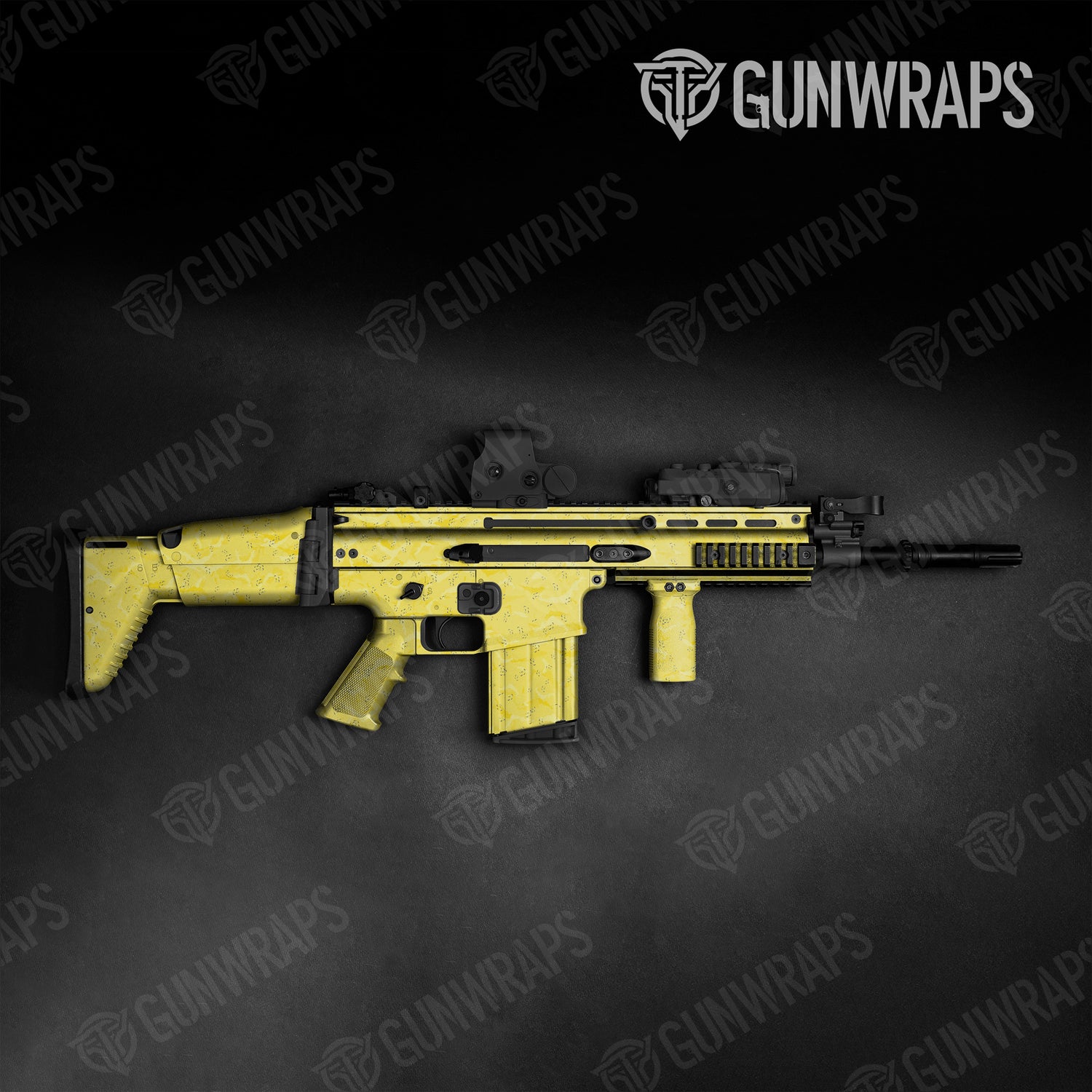 Tactical Battle Storm Elite Yellow Camo Gun Skin Vinyl Wrap