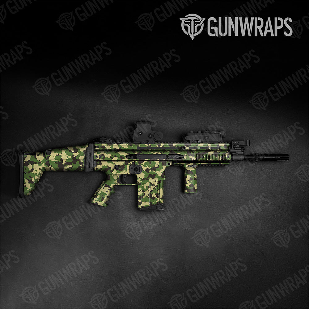 Tactical Cumulus Jungle Camo Gun Skin Vinyl Wrap