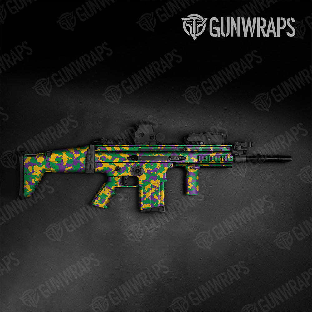 Tactical Cumulus Mardi Gras Camo Gun Skin Vinyl Wrap