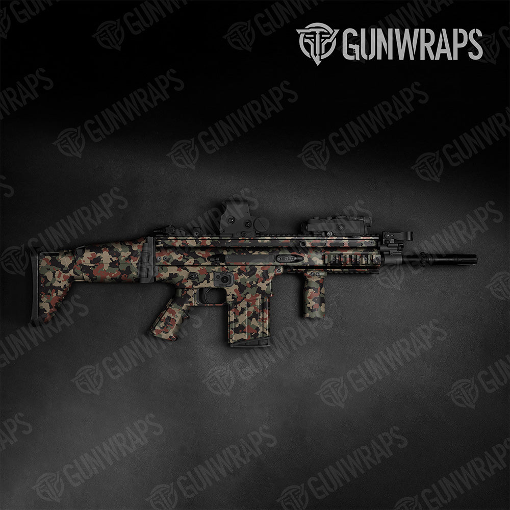 Tactical Cumulus Militant Copper Camo Gun Skin Vinyl Wrap