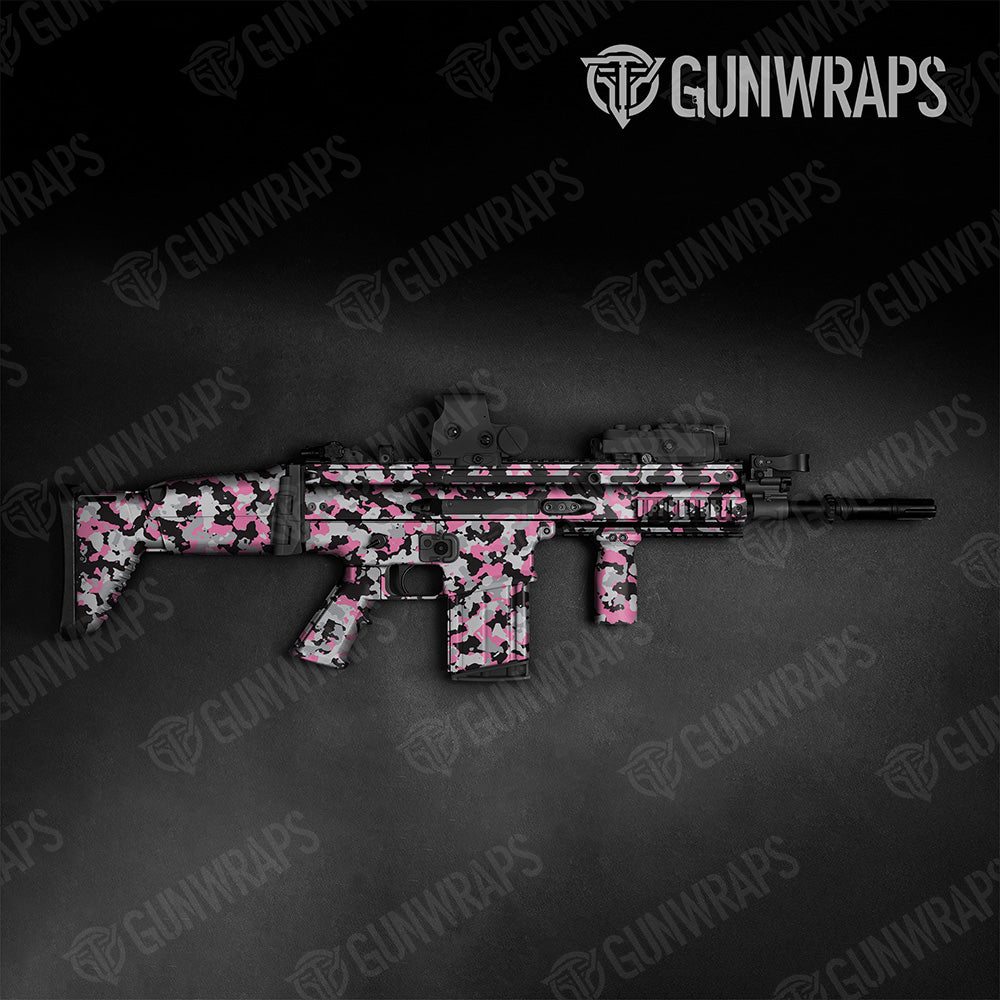 Tactical Cumulus Pink Tiger Camo Gun Skin Vinyl Wrap