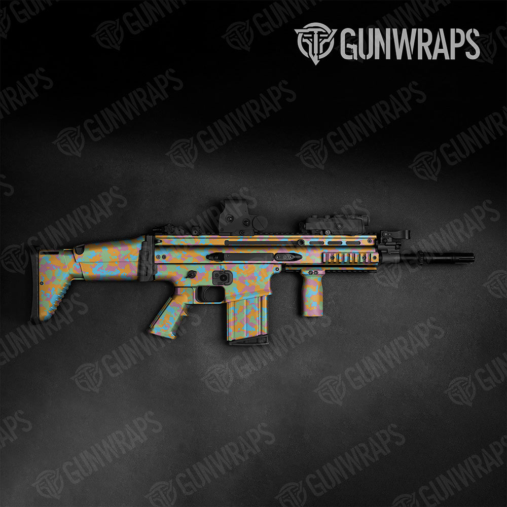 Tactical Cumulus Sherbert Camo Gun Skin Vinyl Wrap