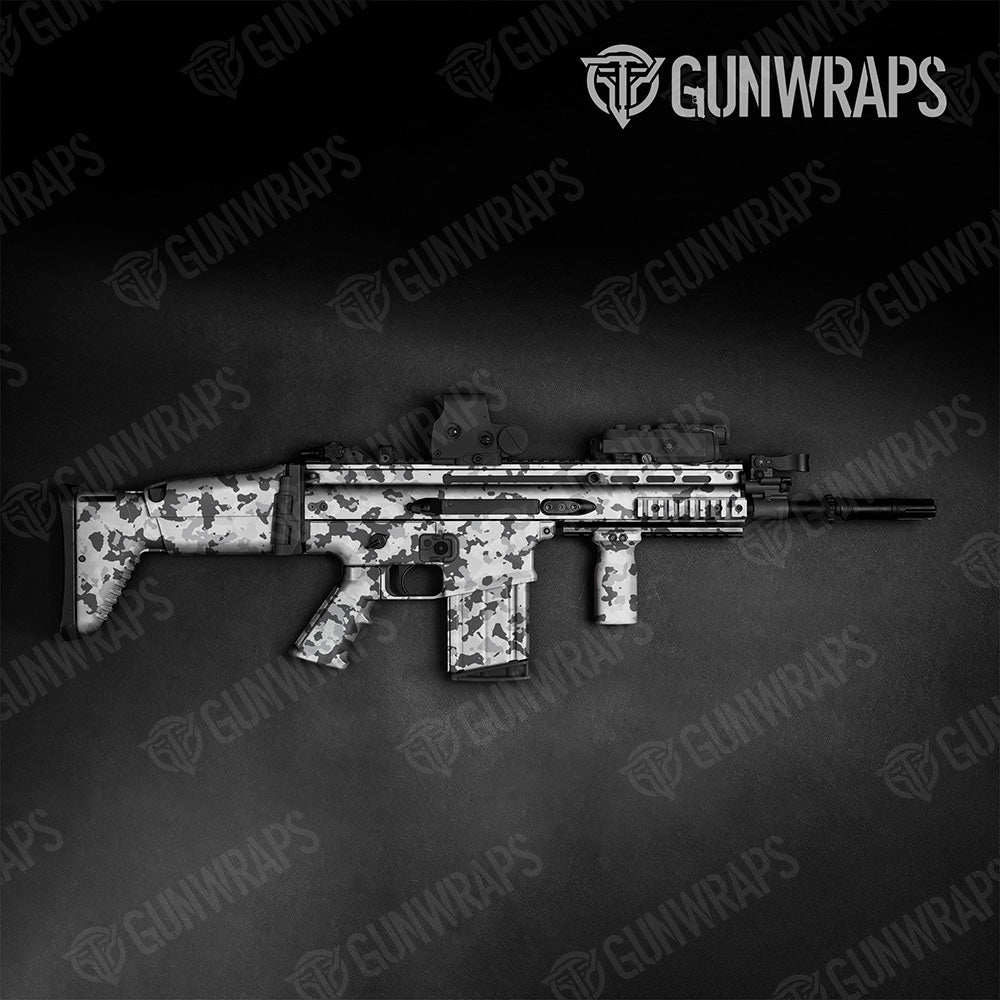 Tactical Cumulus Snow Camo Gun Skin Vinyl Wrap