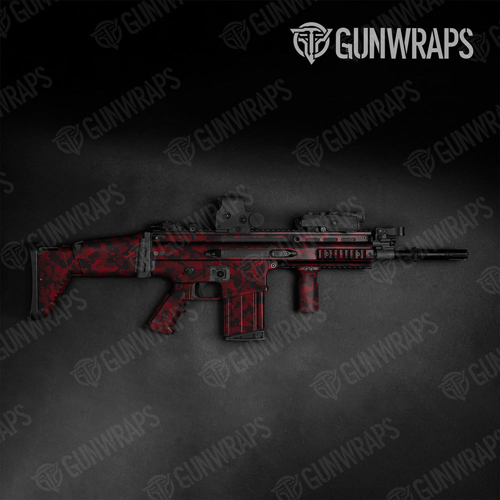 Tactical Cumulus Vampire Red Camo Gun Skin Vinyl Wrap