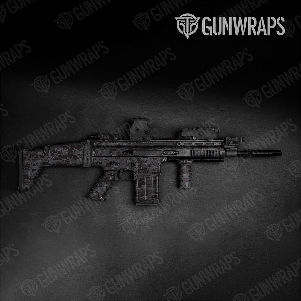 Tactical Digital Elite Black Camo Gun Skin Vinyl Wrap