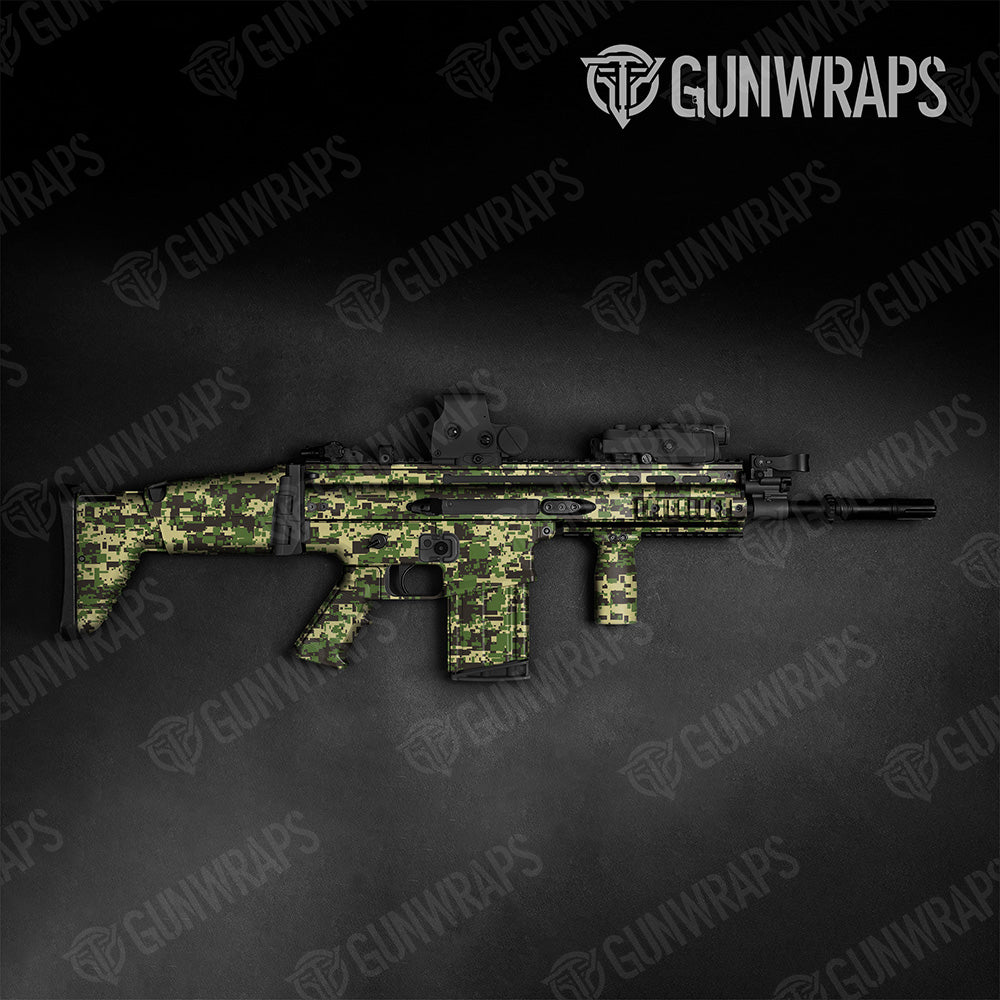 Tactical Digital Jungle Camo Gun Skin Vinyl Wrap