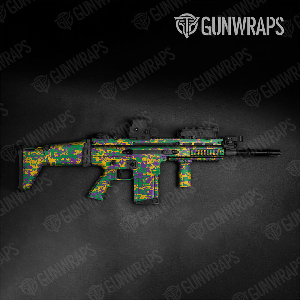 Tactical Digital Mardi Gras Camo Gun Skin Vinyl Wrap