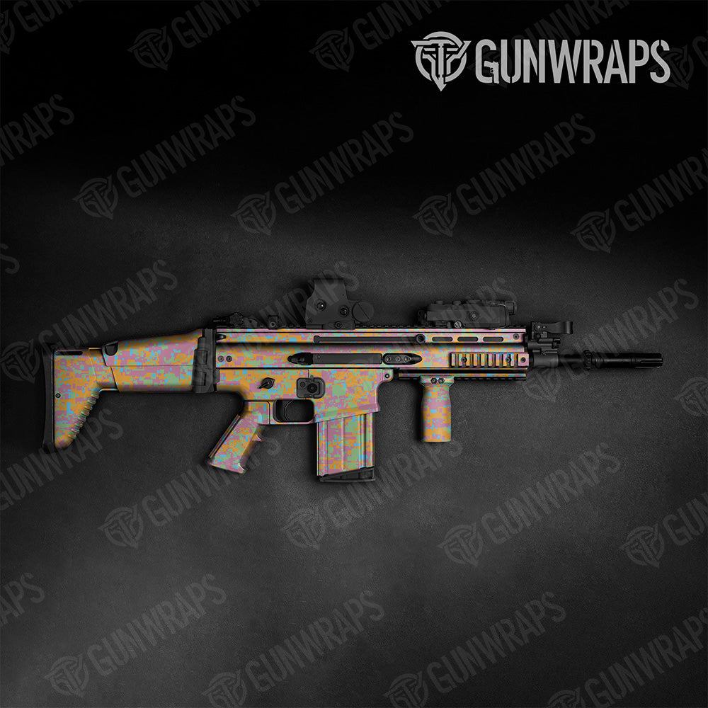 Tactical Digital Sherbert Camo Gun Skin Vinyl Wrap