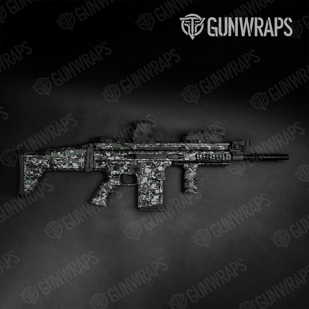 Tactical Digital Urban Green Camo Gun Skin Vinyl Wrap