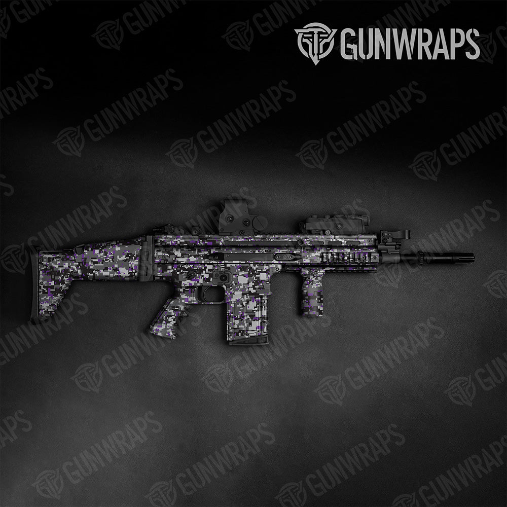 Tactical Digital Urban Purple Camo Gun Skin Vinyl Wrap