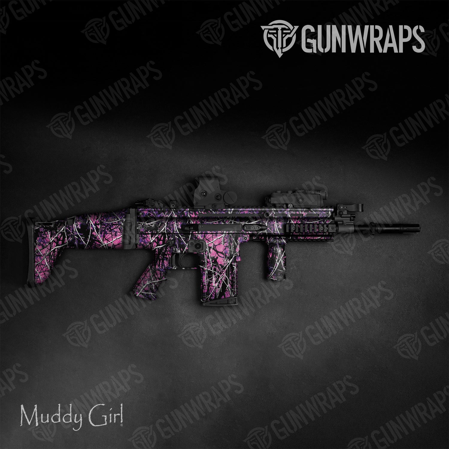 Tactical Muddy Girl Original Camo Gun Skin Vinyl Wrap