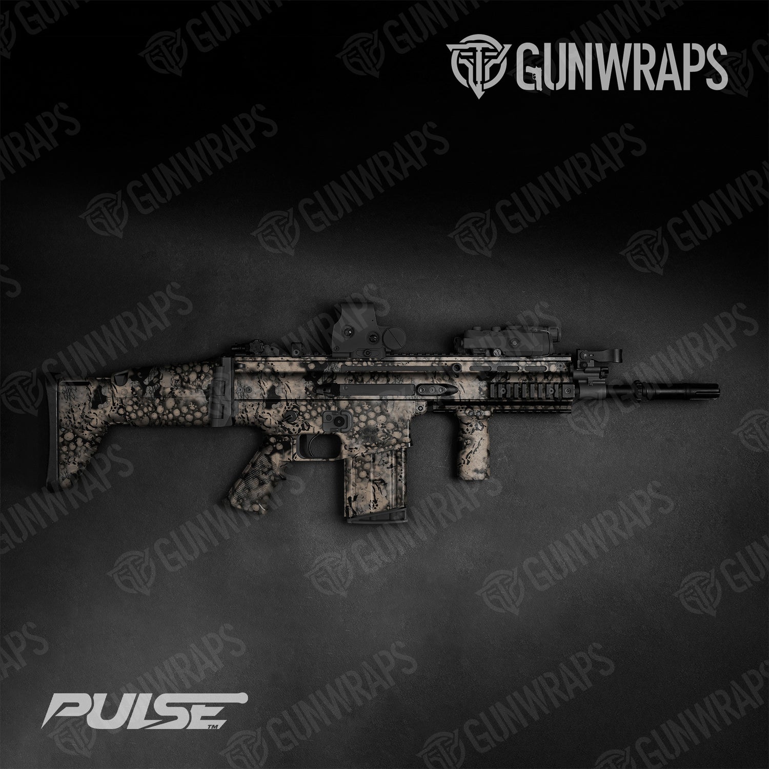 Tactical Pulse Apocalyptic Camo Gun Skin Vinyl Wrap