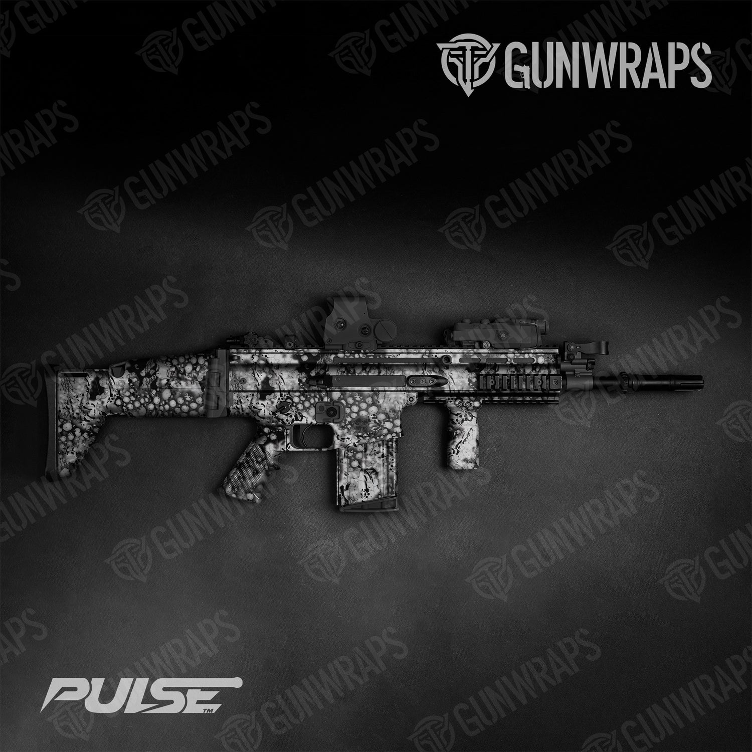 Tactical Pulse Blizzard Camo Gun Skin Vinyl Wrap