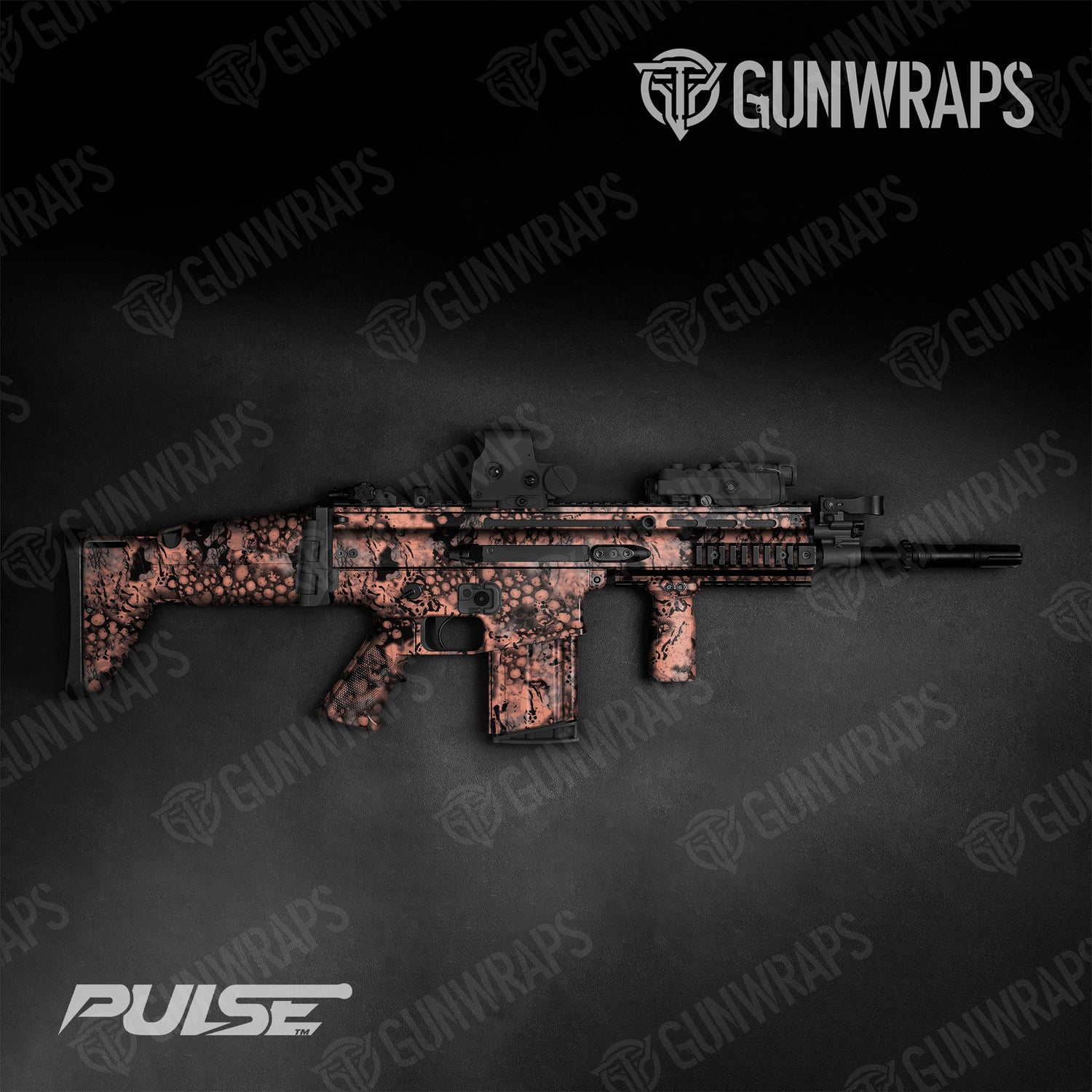 Tactical Pulse Coral Camo Gun Skin Vinyl Wrap