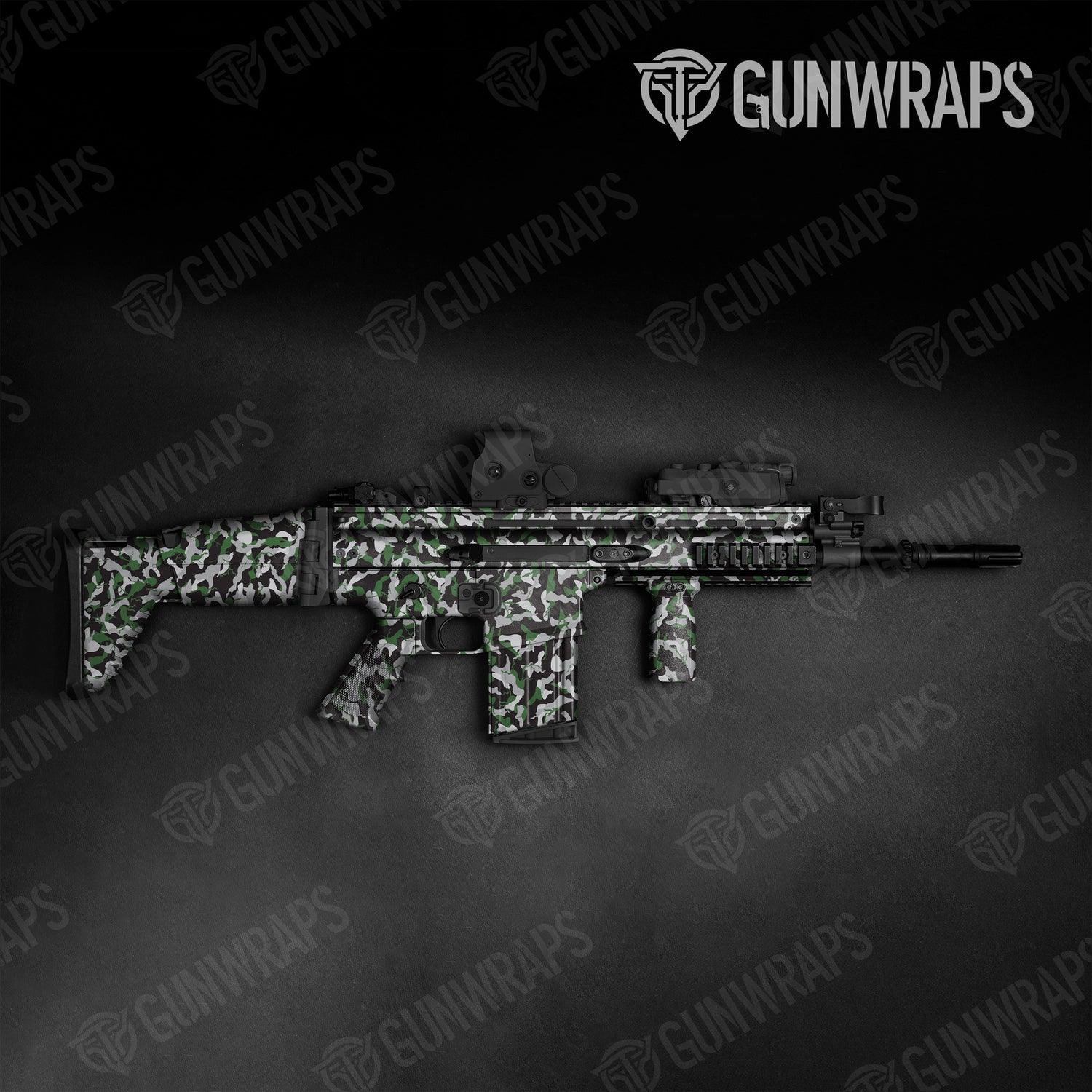 Tactical Ragged Green Tiger Camo Gun Skin Vinyl Wrap