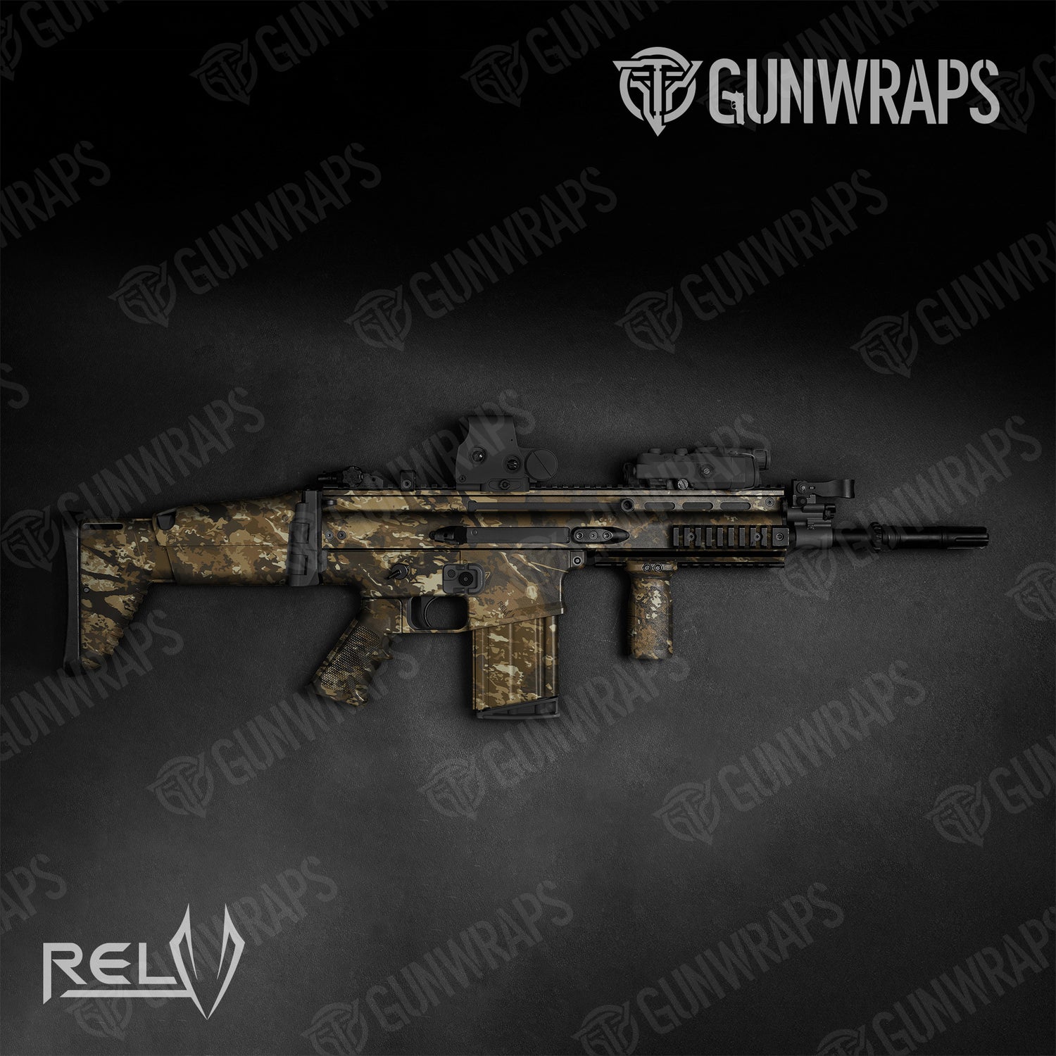 Tactical X3 RELV Harvester Camo Gun Skin Vinyl Wrap