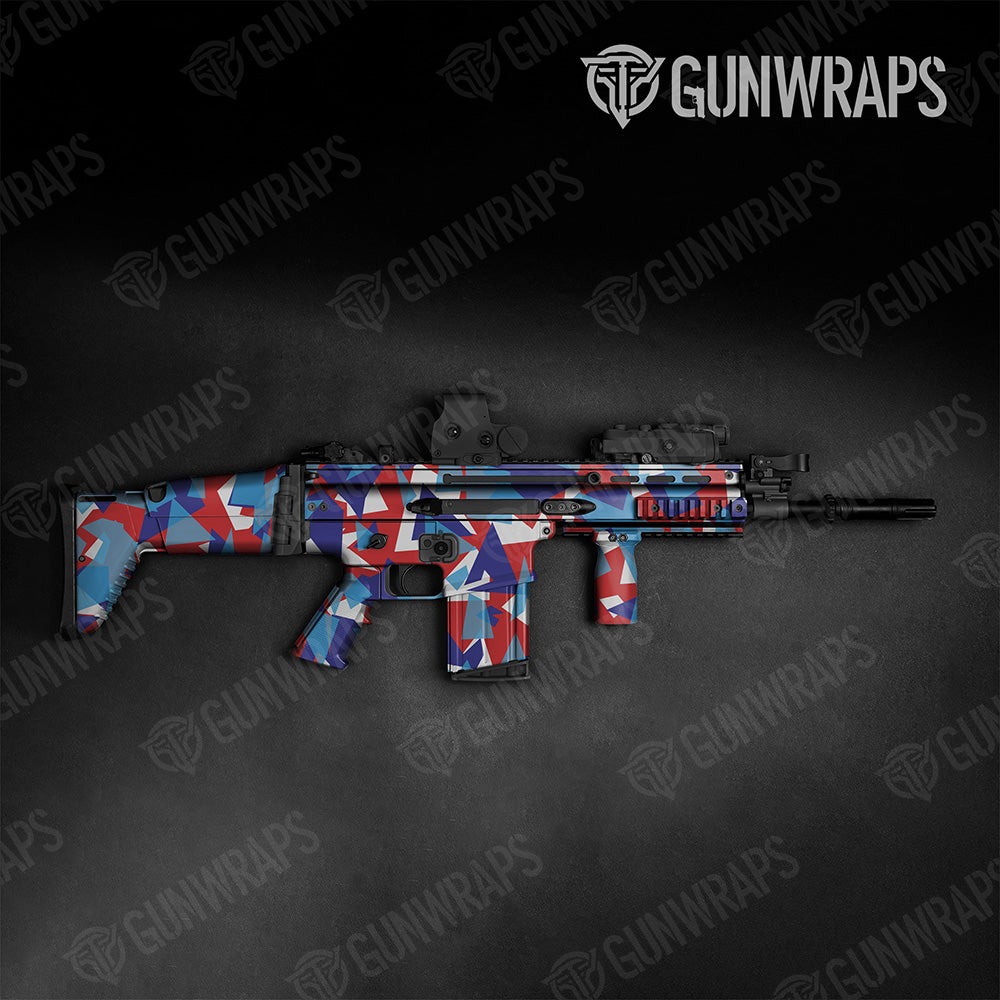 Tactical Shattered M Series Camo Gun Skin Vinyl Wrap