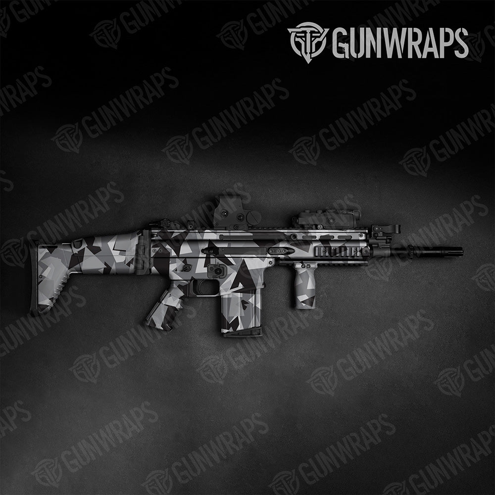 Tactical Shattered Urban Night Camo Gun Skin Vinyl Wrap