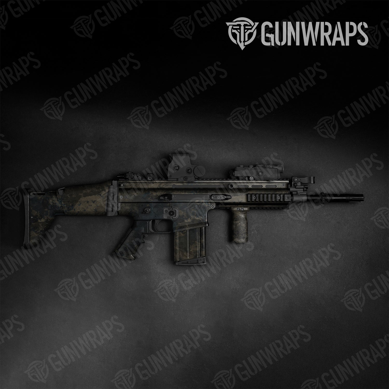 Tactical Substrate Shadow Camo Gun Skin Vinyl Wrap