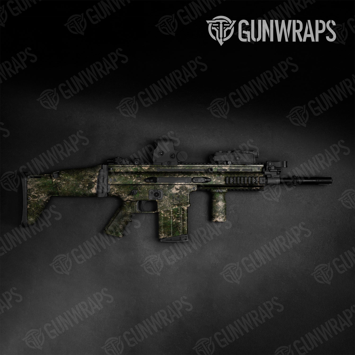 Tactical Substrate Shift Camo Gun Skin Vinyl Wrap