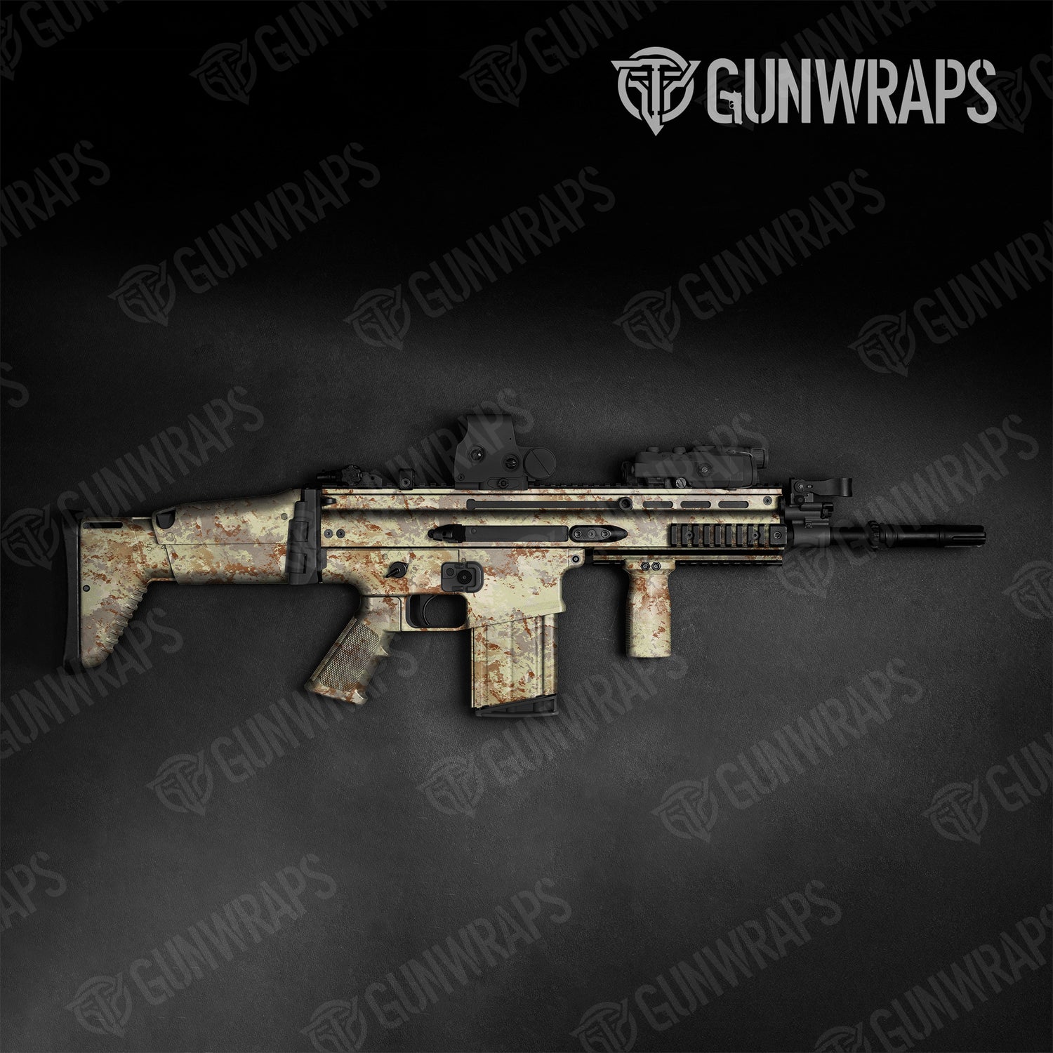 Tactical Substrate Simpson Desert Camo Gun Skin Vinyl Wrap