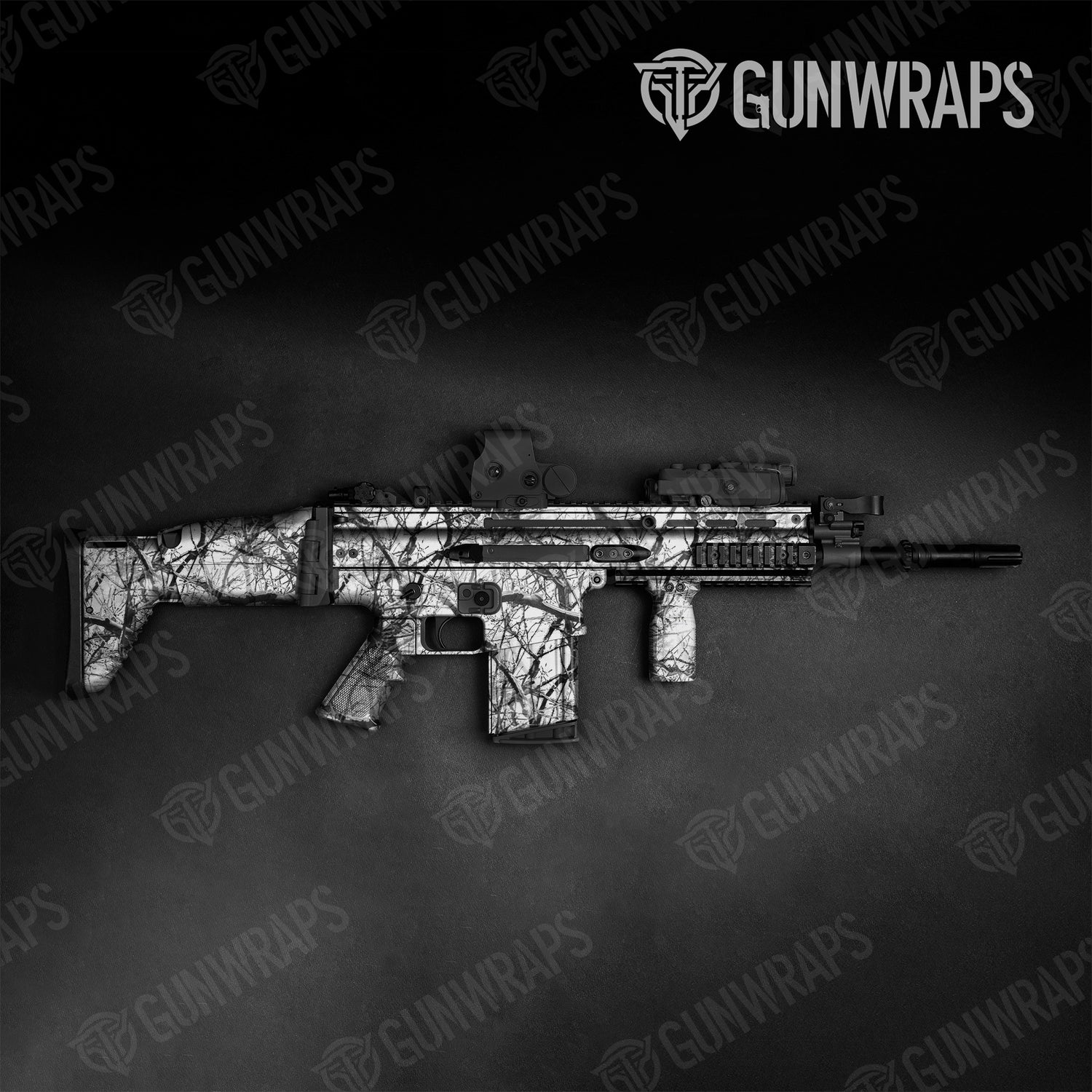 Tactical Substrate Snow Stalker Camo Gun Skin Vinyl Wrap