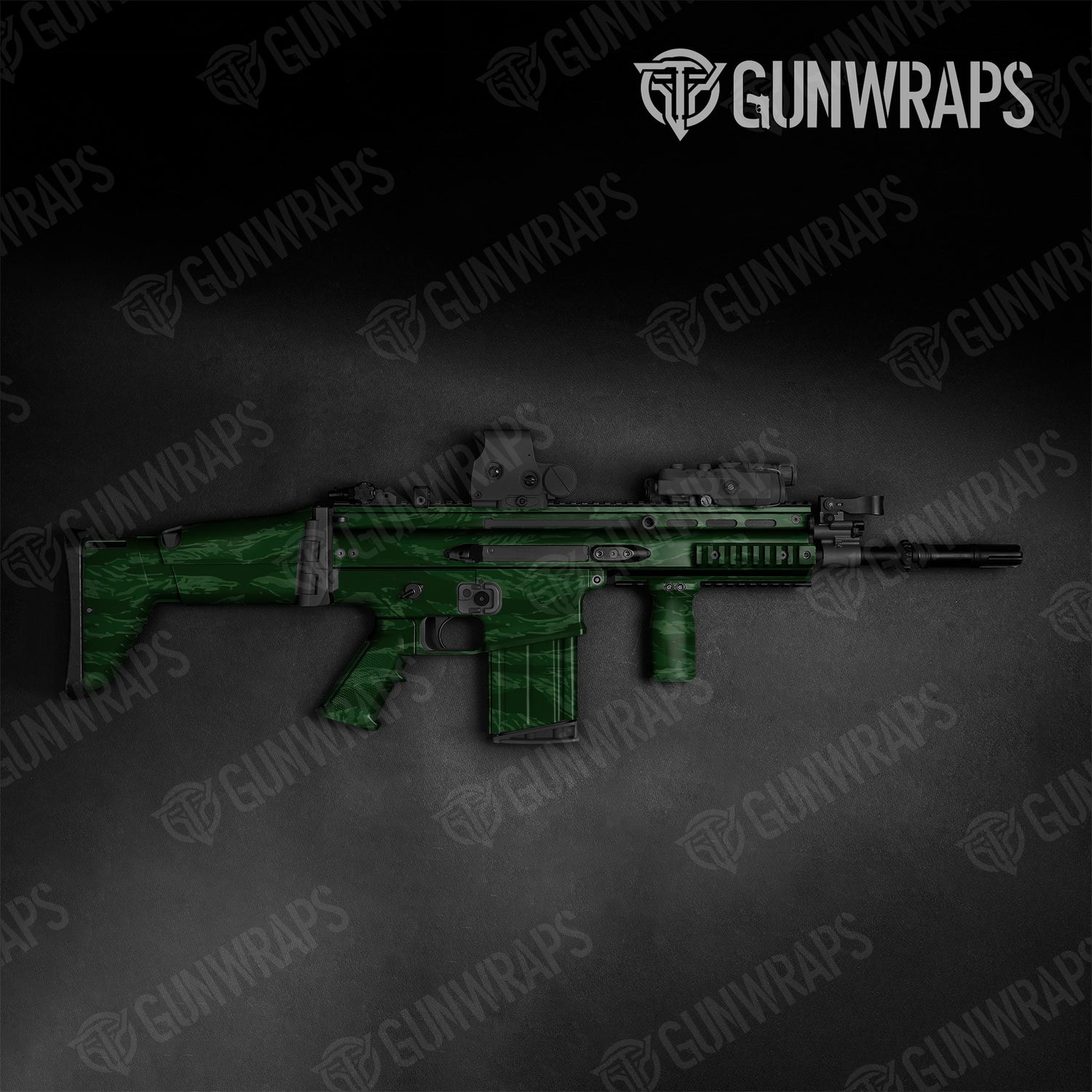 Tactical Vietnam Tiger Stripe Elite Green Camo Gun Skin Vinyl Wrap