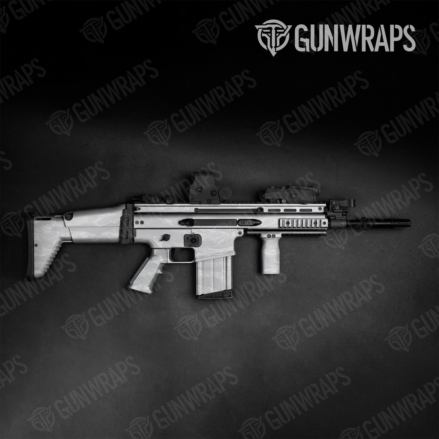 Tactical Vietnam Tiger Stripe Elite White Camo Gun Skin Vinyl Wrap