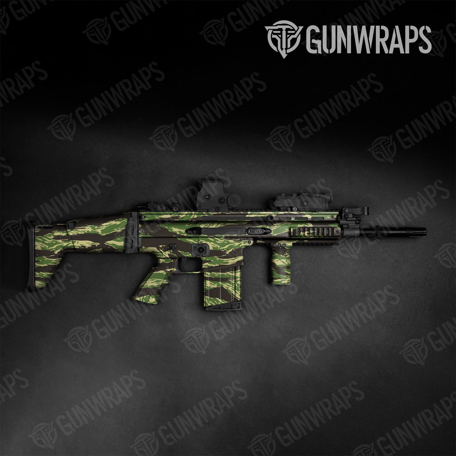 Tactical Vietnam Tiger Stripe Jungle Camo Gun Skin Vinyl Wrap