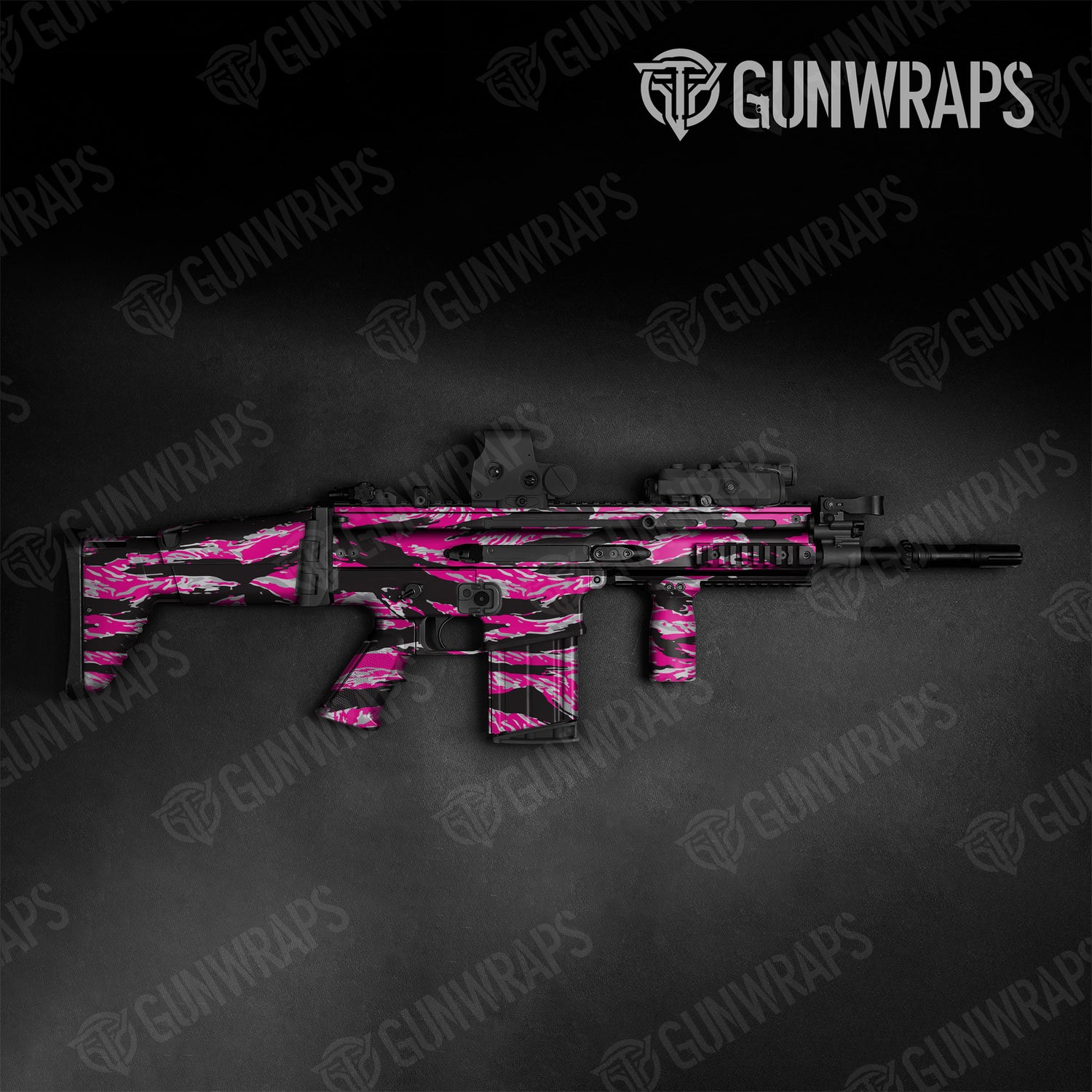 Tactical Vietnam Tiger Stripe Magenta Tiger Camo Gun Skin Vinyl Wrap