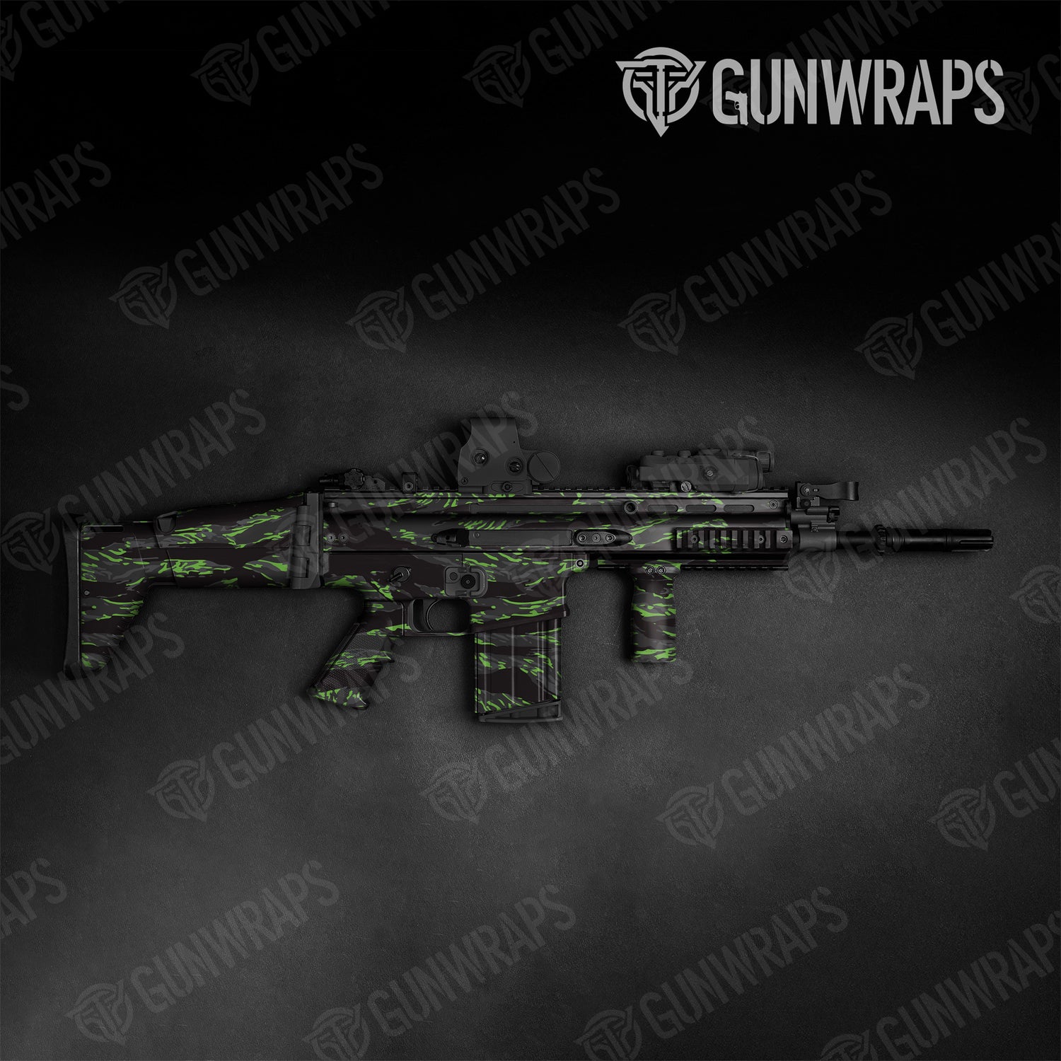 Tactical Vietnam Tiger Stripe Metro Green Camo Gun Skin Vinyl Wrap