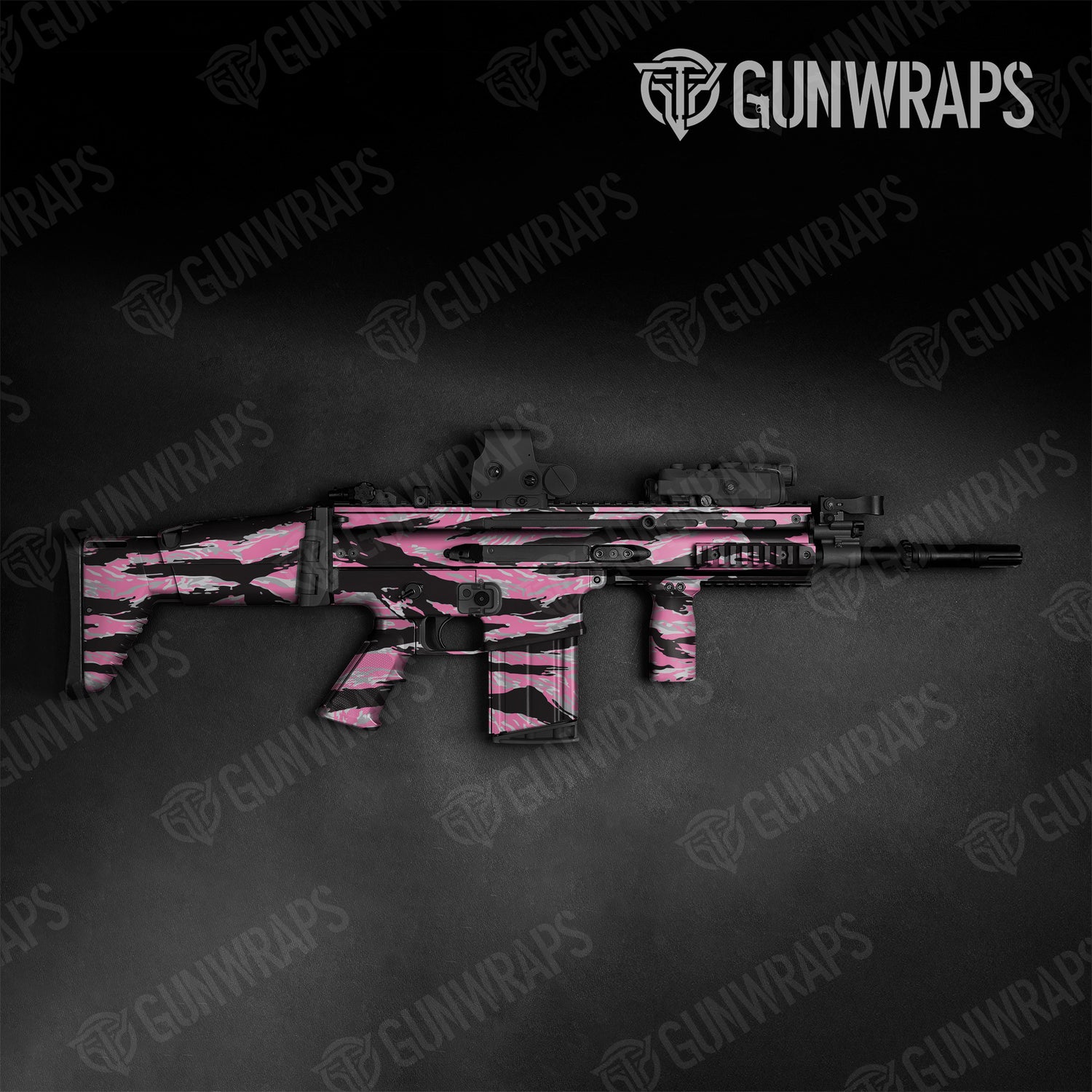 Tactical Vietnam Tiger Stripe Pink Tiger Camo Gun Skin Vinyl Wrap