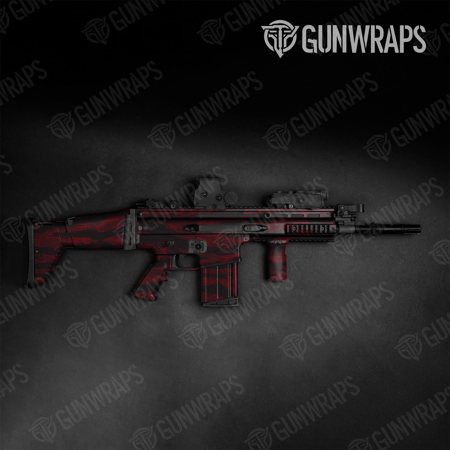 Tactical Vietnam Tiger Stripe Vampire Red Camo Gun Skin Vinyl Wrap