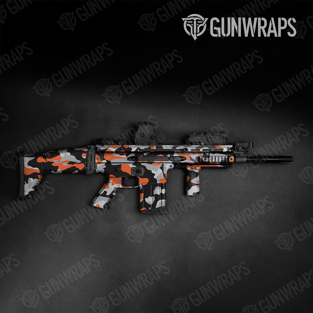 Tactical Classic XL Orange Tiger Camo Gun Skin Vinyl Wrap