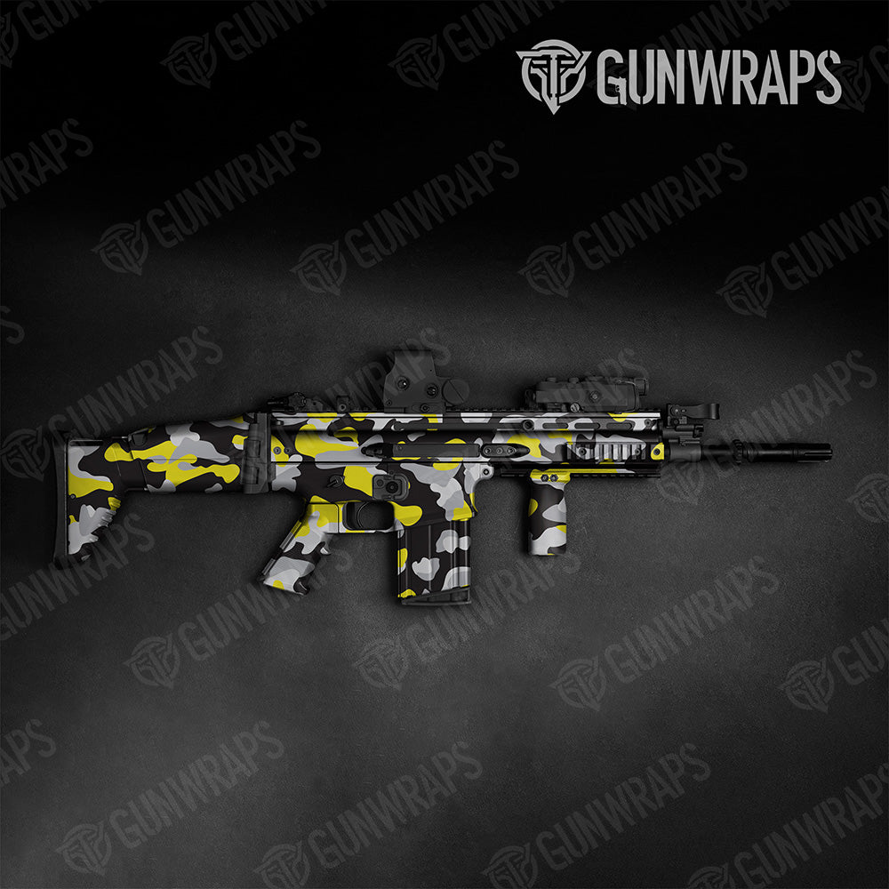 Tactical Classic XL Yellow Tiger Camo Gun Skin Vinyl Wrap