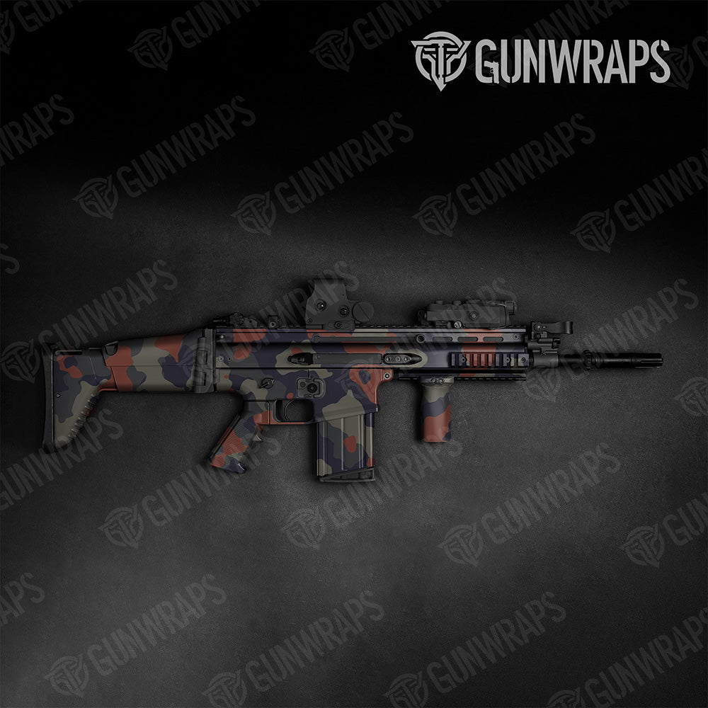 Tactical Cumulus XL Blue Copper Camo Gun Skin Vinyl Wrap