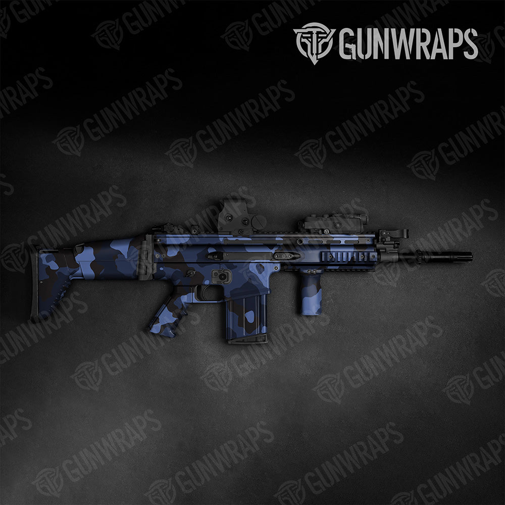 Tactical Cumulus XL Blue Midnight Camo Gun Skin Vinyl Wrap