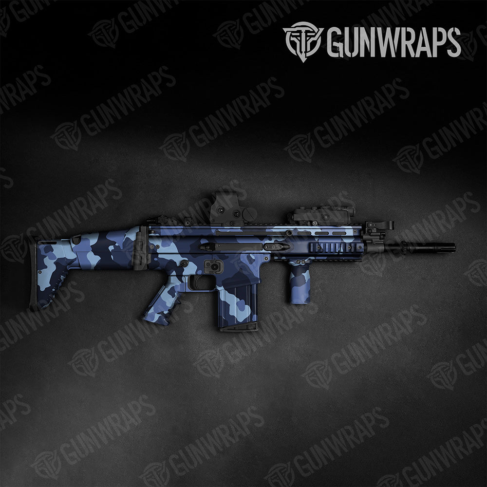 Tactical Cumulus XL Blue Urban Night Camo Gun Skin Vinyl Wrap