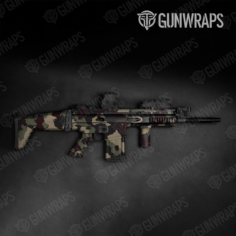 Tactical Cumulus XL Militant Blood Camo Gun Skin Vinyl Wrap