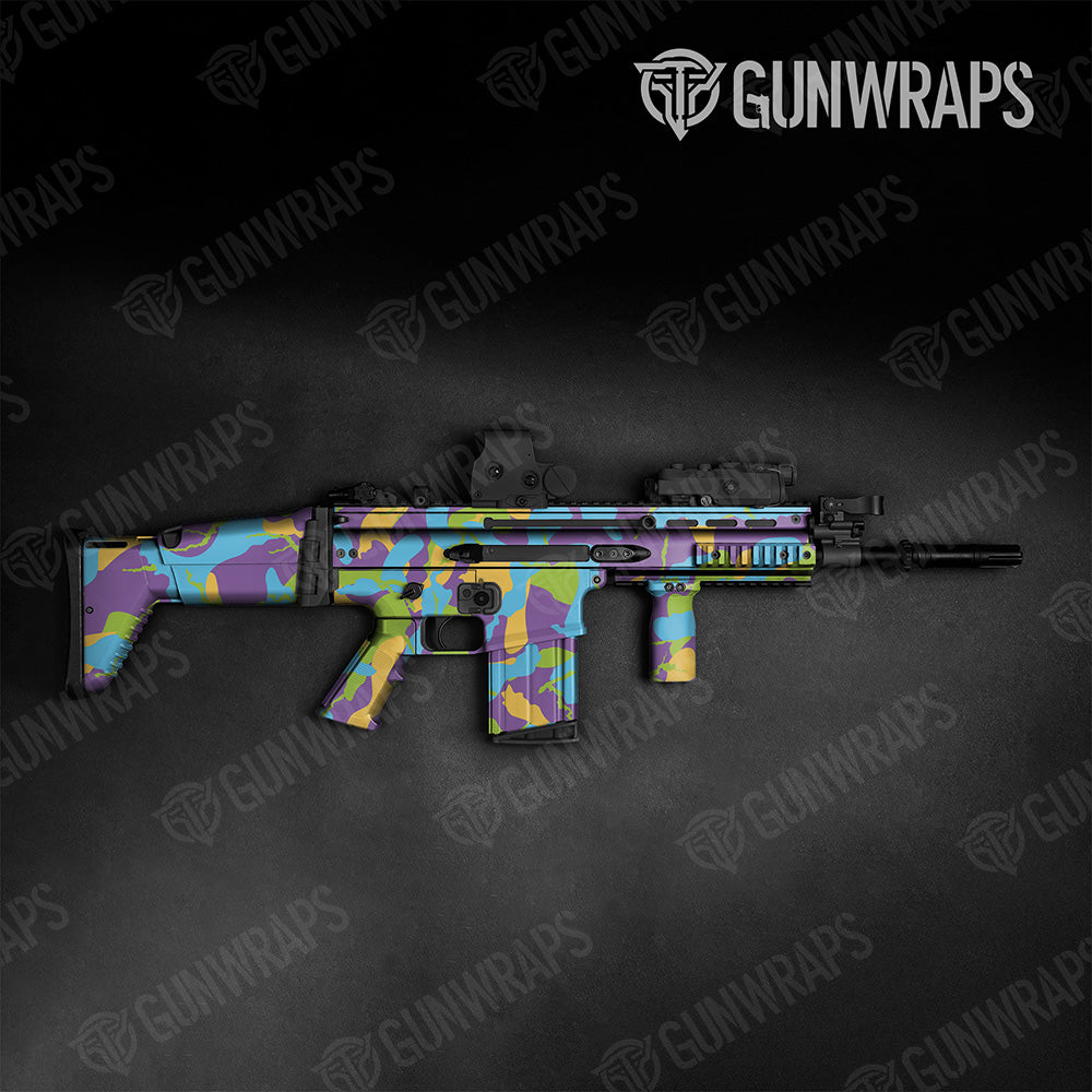 Tactical Ragged XL Carnival Camo Gun Skin Vinyl Wrap