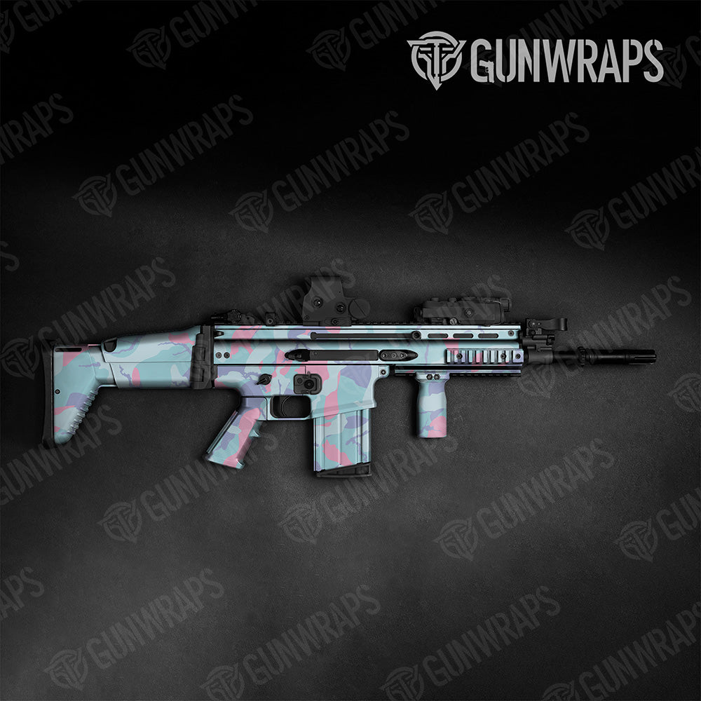 Tactical Ragged XL Cotton Candy Camo Gun Skin Vinyl Wrap