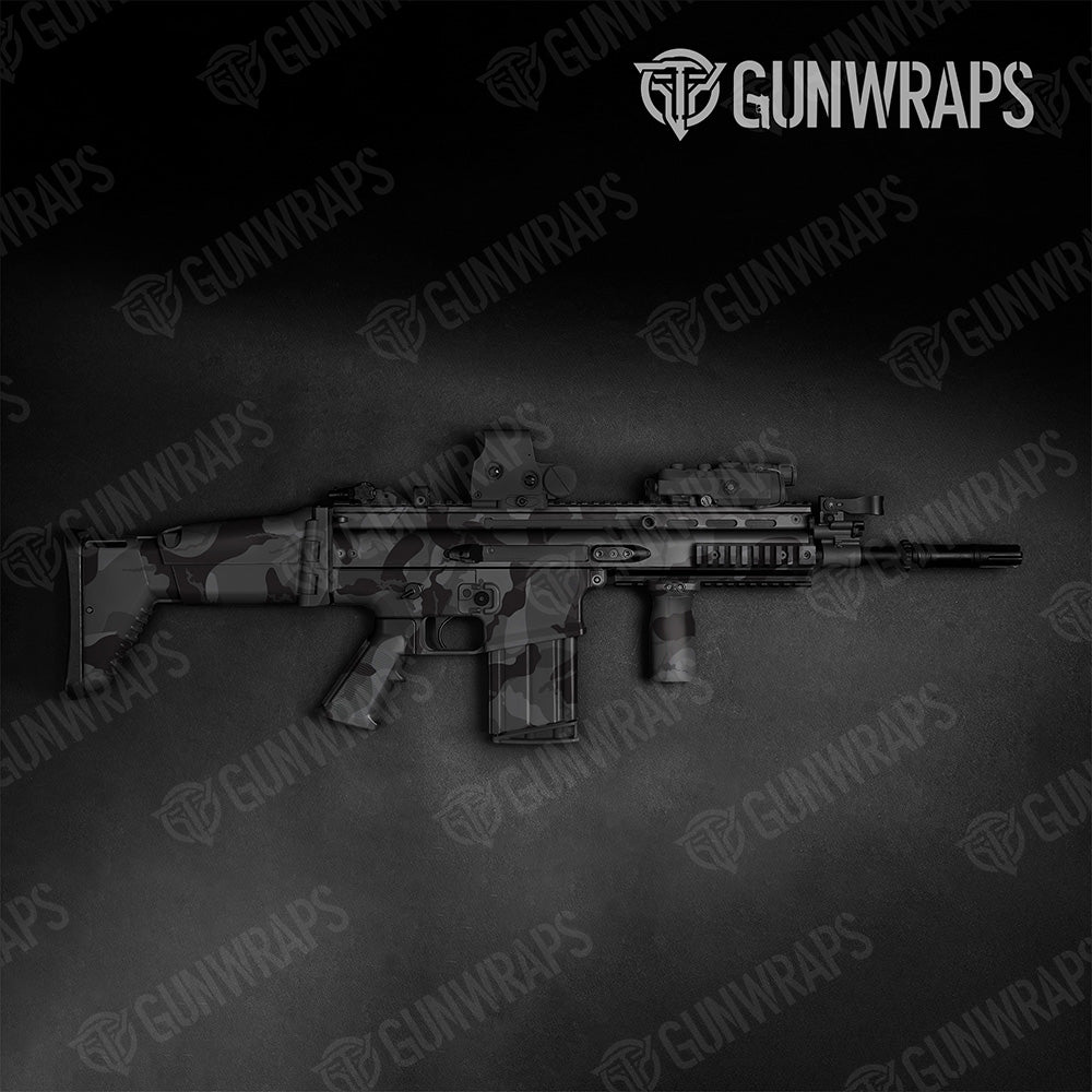 Tactical Ragged XL Elite Black Camo Gun Skin Vinyl Wrap