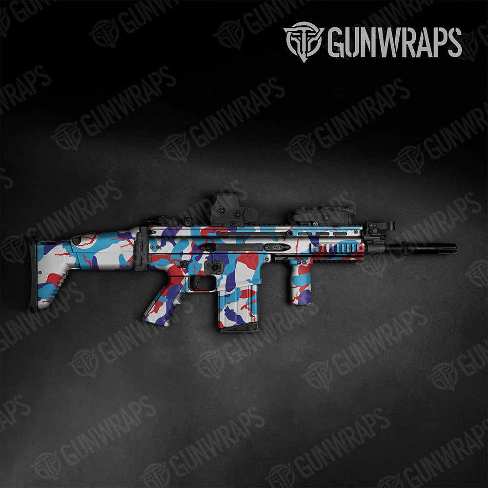 Tactical Ragged XL Magenta Tiger Camo Gun Skin Vinyl Wrap