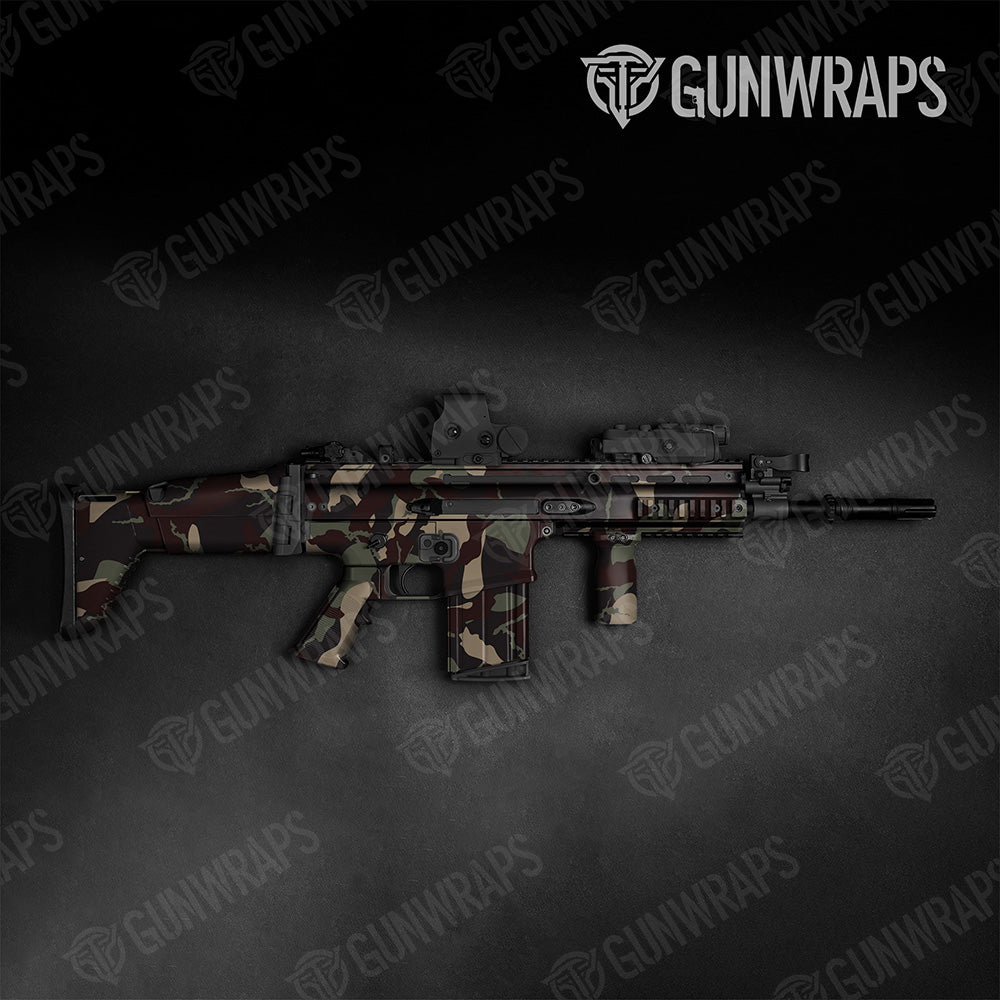 Tactical Ragged XL Militant Blue Camo Gun Skin Vinyl Wrap