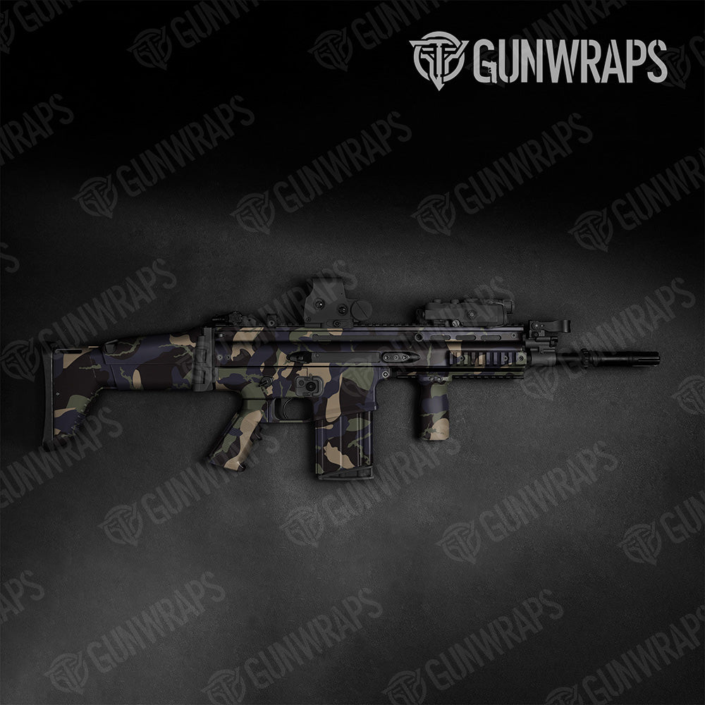 Tactical Ragged XL Militant Charcoal Camo Gun Skin Vinyl Wrap