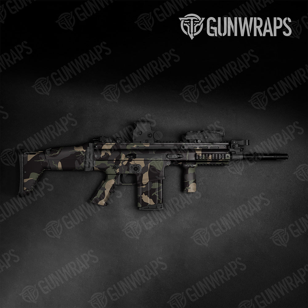 Tactical Ragged XL Militant Copper Camo Gun Skin Vinyl Wrap