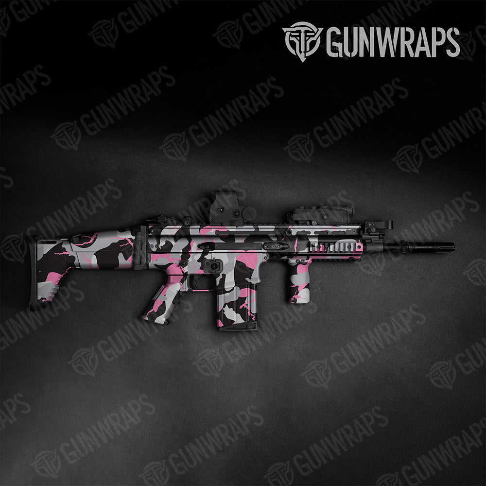 Tactical Ragged XL Pink Camo Gun Skin Vinyl Wrap