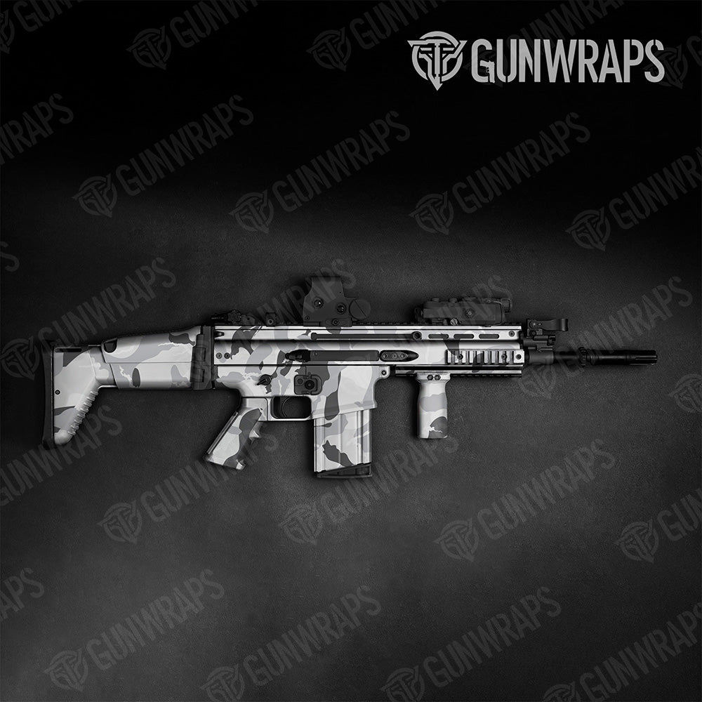 Tactical Ragged XL Snow Camo Gun Skin Vinyl Wrap